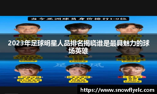 2023年足球明星人品排名揭晓谁是最具魅力的球场英雄